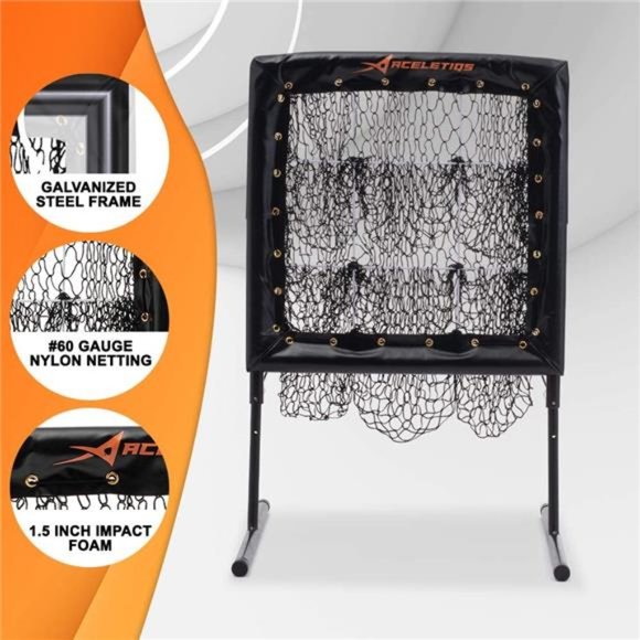 Pitching Net | Baseball Pitching Trainer |Adjustable Height and Portable - Picture 4 of 6